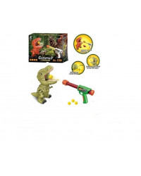 Набор `Меткий стрелок` в комплекте пистолет, стреляющий шариками, динозавр, 3 шарика-патрона, в/к 24,5*19,5*10,8 см