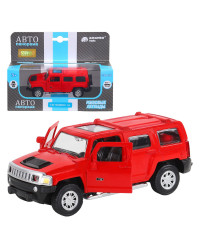 `Автопанорама` Машинка металл ` Hummer H3` красный