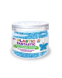 Plastic Fantastic. Гранулированный пластик 95 г, голубой с аксес. в баночке