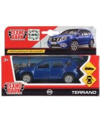 `Технопарк` Металлическая модель машины `Nissan Terrano`, синий
