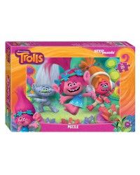 120 Пазл `Trolls` (DreamWorks) (16 шт в блоке)