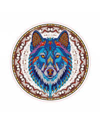 Алмазная мозаика `Яркий волк` 9цв.