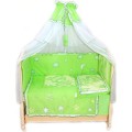 Превью-фото #1 Комплект в кроватку `Топтышка`, 7 предметов (зеленый)