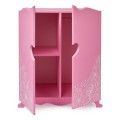 Превью-фото #3 Шкаф с дизайнерским цветочным принтом `Diamond princess`, розовый