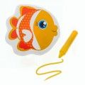Превью-фото #1 Игрушка для ванны с пищалкой «Рыбка» + водный карандаш