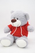 Превью-фото #1 Мягкая игрушка Медведь Дюкан в красной толстовке