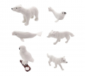 Превью-фото #3 M6049 Набор фигурок Детское Время - Северные животные (в наборе 6 видов: Полярный волк, гренландский тюлень, белуха, северный медведь, полярная сова,