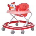 Превью-фото #1 Ходунки Мандаринка (7 силик.колес,игрушки,муз) BAMBOLA Red/Красный