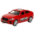 Превью-фото #2 `Технопарк` Машина металл BMW X6 12 см, двер, багаж, инер, красный мой мир, в/к