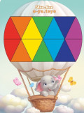 Превью-фото #1 Пазл-сортер Мозайка `Слонёнок на воздушном шаре`