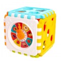 Превью-фото #1 Развивающая игрушка `Куб`, сортер, с часиками