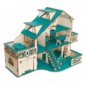 Превью-фото #2 Кукольный домик с гаражем `Изумруд` (с мебелью)