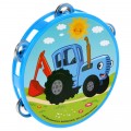 Превью-фото #2 Бубен `Синий трактор` на блистере ТМ `ИГРАЕМ ВМЕСТЕ`