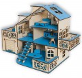 Превью-фото #4 Кукольный домик с гаражем, цвет Морской бриз (мебель в комплекте)