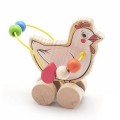 Превью-фото #1 Деревянная игрушка Лабиринт-каталка Курица