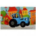 Превью-фото #1 Деревянная игрушка-пазл «Синий Трактор»
