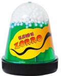 Превью-фото #1 Лизун Слайм Плюх ZORRO перламутровый с шариками зеленый 130 гр.