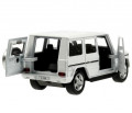 Превью-фото #2 Машина металл MERCEDES-BENZ G-CLASS 12 см, двери, багажн, белый, кор. Технопарк