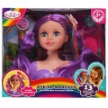 Превью-фото #1 Кукла-манекен 21 см, цветные волосы, с 13 акс для волос