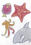 Превью-фото #2 Креативная раскраска с наклейками `Море`