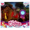 Превью-фото #1 Аксессуары для кукол 29 см флокированная лошадь с акс для Софии