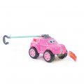 Превью-фото #1 Автомобиль-каталка `Боби` с ручкой (розовый)