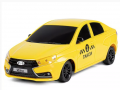 Превью-фото #4 Р/У Машина Lada Vesta такси, 40MHz, свет фар, в компл. аккум., USB кабель, цвет желтый