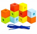 Превью-фото #1 Деревянная игрушка Шнуровка `Кубики цветные`