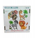 Превью-фото #1 16 Пазл `Африка` 4 пазла по 4 детали Collection ANIMALS