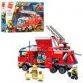 Превью-фото #3 Конструктор QMAN `Пожарные службы: Пожарная машина` (367 дет.)