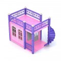 Превью-фото #2 Домик для кукол `Замок Принцессы` 1 этаж, цвет розовый