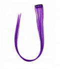 Превью-фото #2 Lukky Fashion Прядь накладная на заколке, двухцветная, 55 см, фиолетовый градиент, пакет с подвесом