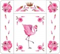 Превью-фото #1 Пеленальный матрасик Топотушки `Розовый фламинго`