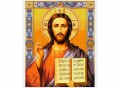 Превью-фото #1 Набор для творчества Алмазная мозаика KiKi `Иисус Христос` на подрамнике полная выкладка