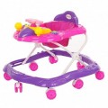 Превью-фото #1 Ходунки Самолёт BAMBOLA(8 колес,игрушки,муз)Pink+Purple/Малиновый